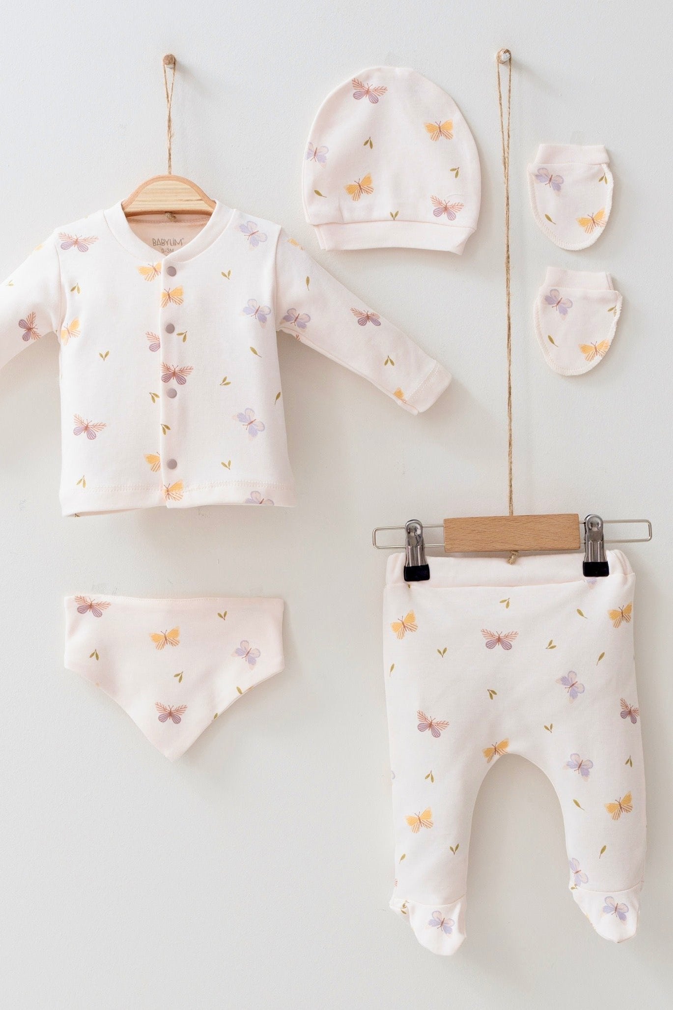 Babylim Kelebek Hastane Çıkış Seti-5li